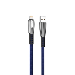 Cable Qcharx Florence Usb A Lightning 3A - 1 M - Zinc Azul C