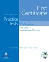 FIRST CERTIF.PRACTICE TEST PLUS (+KEY+CD)