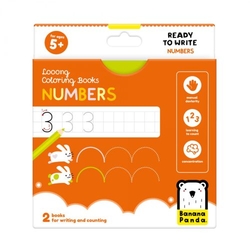 LONG COLORING BOOKS READY TO WRITE NUMBERS +5 AÑOS