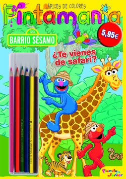Barrio Sésamo. Pintamanía lápices de colores