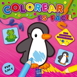 Colorear es fácil rosa 2