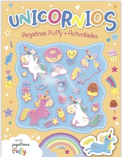 PUFFY STICKERS BOOK - UNICORNIOS