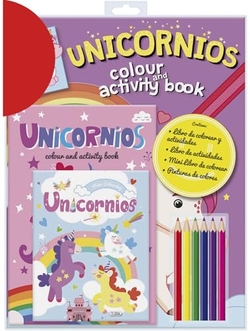 COLOUR AND ACTIVITY BOOK - UNICORNIOS