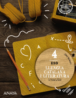 LLENGUA I LITERATURA 4T.ESO. OPERACIÒ MON. BALEARS 2023