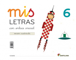 Mis letras 6 lectoescritura cuadrícula 5 años. Cuaderno+cuento