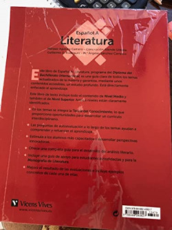 ESPAÑOL A: LITERATURA (IB DIPLOMA)