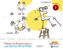 Letras divertidas cuaderno 2. Cuadrícula. 3 años