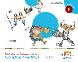 Letras divertidas cuaderno 5. Cuadrícula 4 años