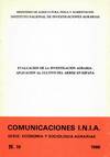 EVALUACION DE LA INVESTIGACION AGRARIA