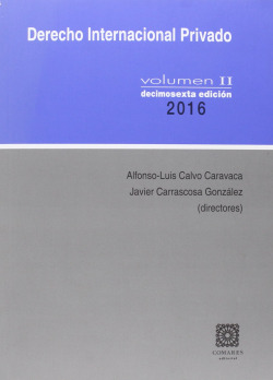 Derecho internacional privado 2016