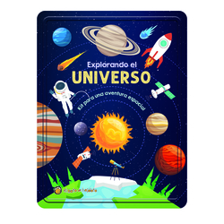 Explorando el Universo (Lata+Stickers brillan oscuridad)