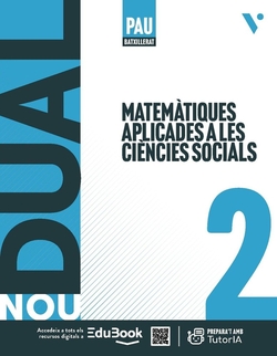 MATEMÁTIQUES APLICADES 2N.BATXILLERAT. OBJECTIU PAU. LLIBRE+QUADERN+LLIBRETA. NOU DUAL